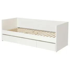 ikea-vihals-rama-lezanki-z-pojemnikami-bialy-80x200-cm