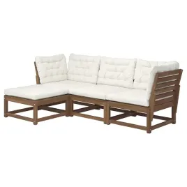 ikea-nammaro-3-osobowa-sofa-z-podnozkiem-jasnobrazowa-kuddarna-szarobezowy