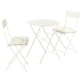 ikea-sundso-stol-i-2-skladane-krzesla-kremowy-kuddarna-szarobezowy-65-cm