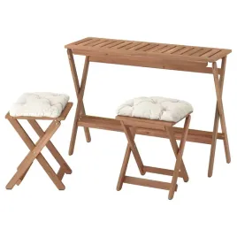 ikea-nammaro-stol-ogrodowy-i-2-stolki-kuddarna-szarobezowy-108x37-cm