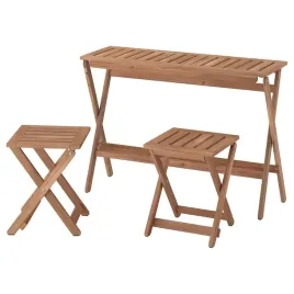 ikea-nammaro-stol-ogrodowy-i-2-stolki-jasnobrazowa-skladany-108x37-cm