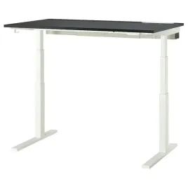ikea-mittzon-biurko-z-regulacja-wysokosci-bejca-czarna-bialy-140x80-cm