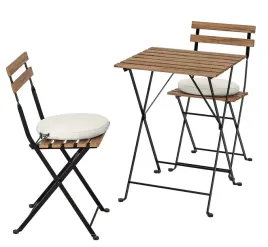 ikea-tarno-stol-i-2-krzesla-czarny-jasnobrazowa-bejca-froson-duvholmen-bez