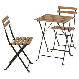 ikea-tarno-stol-i-2-krzesla-na-zewnatrz-czarny-bejca-jasnobrazowa