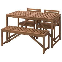 ikea-nammaro-stol-z-2-krzeslami-lawa-na-zewnatrz-140cm-bejca-jasnobrazowa