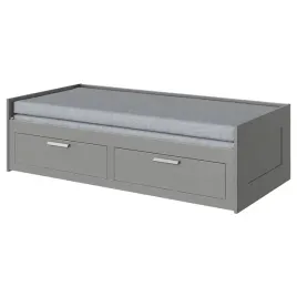 ikea-brimnes-lezanka-z-2-materacami-szary-80x200cm-agotnes-twardy