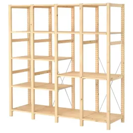 ikea-ivar-4-sekcje-polki-sosna-179x50x179-cm