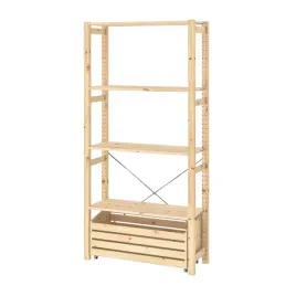 ikea-ivar-regal-z-pojemnikiem-89x30x179-cm-sosna
