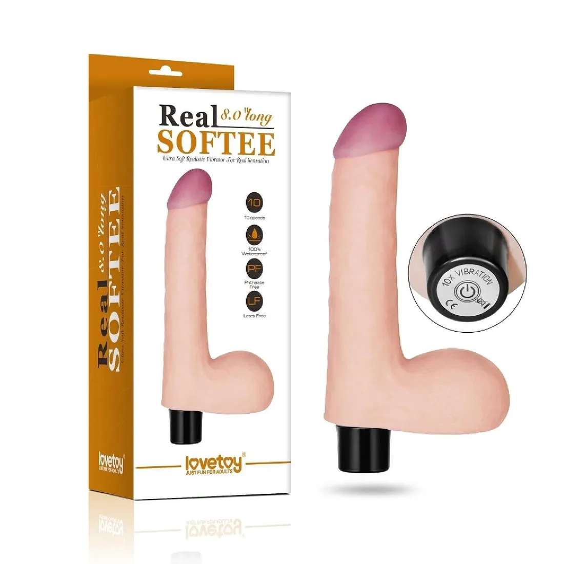 8-real-softee-vibrating-dildo-stan-nowy