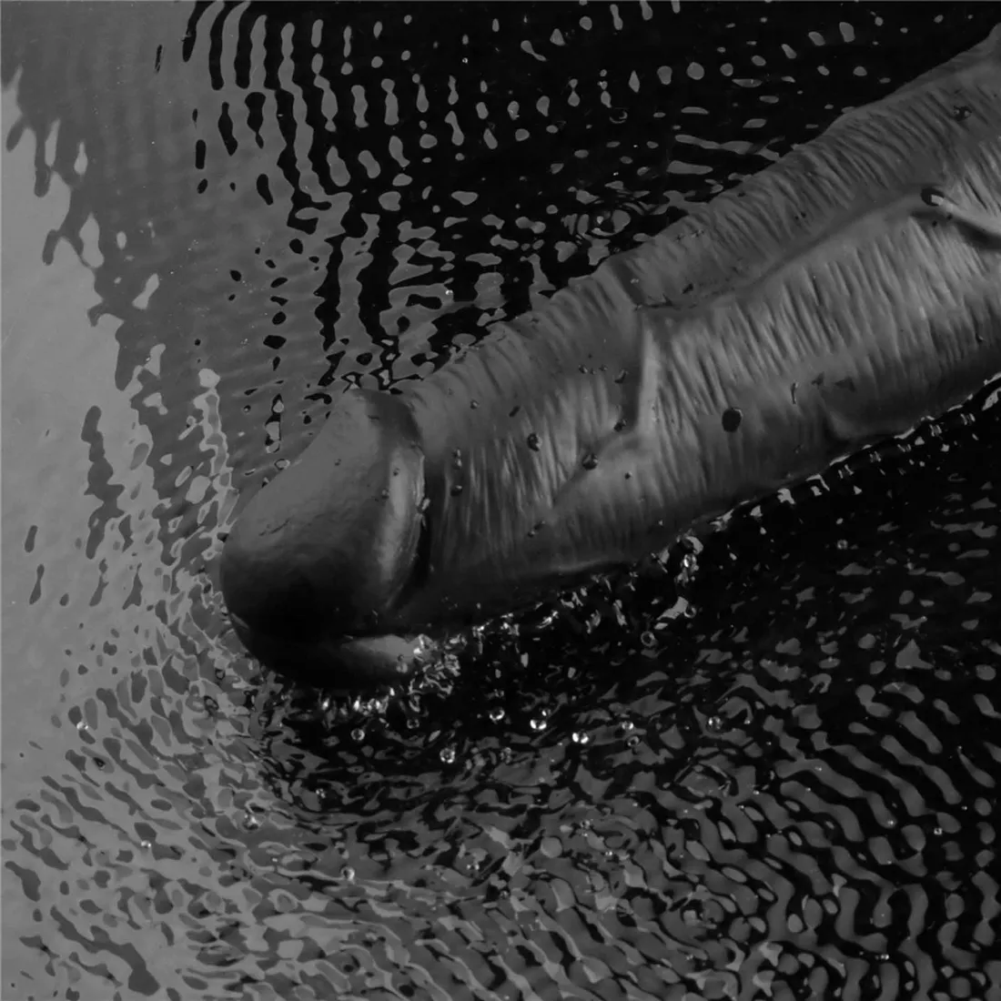 10-5-real-softee-rechargeable-tpe-vibrating-dildo-black