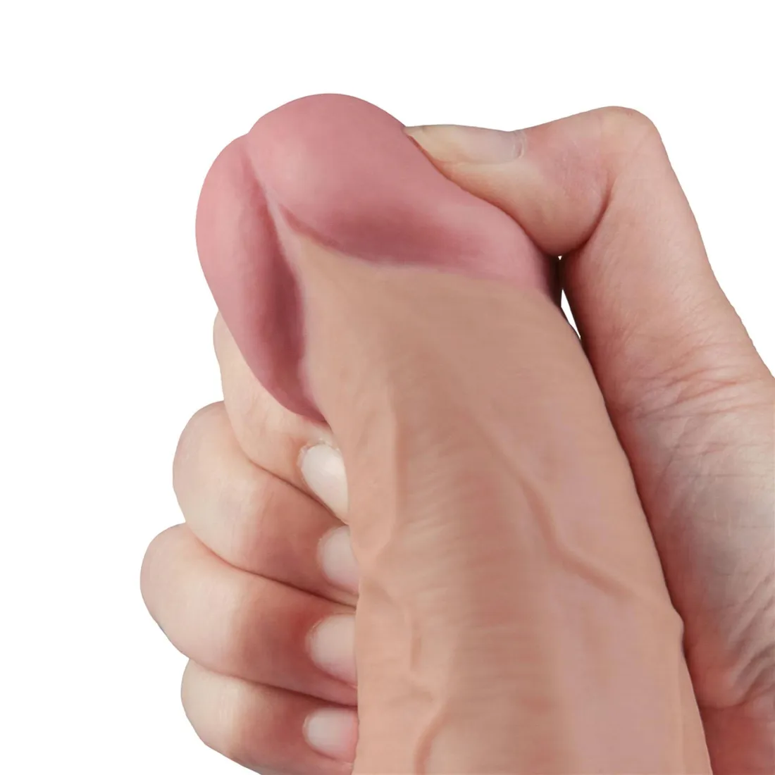 10-5-real-softee-rechargeable-tpe-vibrating-dildo-flesh