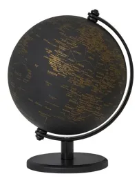 globus-troika-gagarin-13cm-czarno-zloty-mat-idealny-prezent-dla-nauczyciela