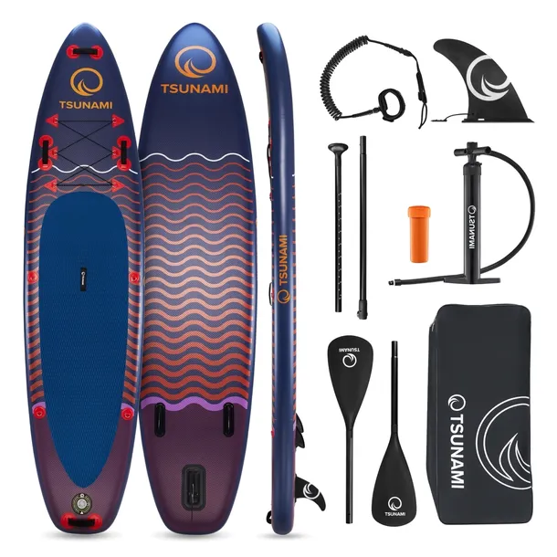 DESKA SUP do pływania paddle board z wiosłem 4FIZJO Tsunami Wave T05 350 cm