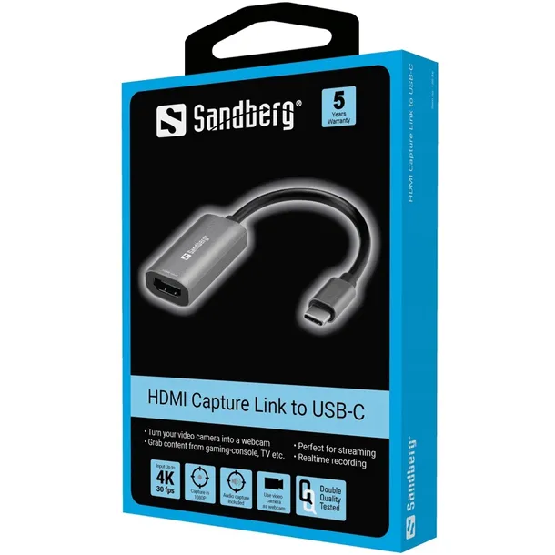 przejsciowka-sandberg-hdmi-capture-link-usb-c-stan-nowy