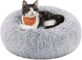 legowisko-dla-psa-kota-donut-pluszowe-miekkie-40-cm-szare