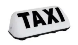 lampa-ukosna-led-taxi-biala-z-napisem-sterowana-pilotem