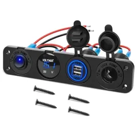 dodatkowe-gniazdo-zapalniczki-panel-4-ladowarka-woltomierz-12v-24v-kable-pr
