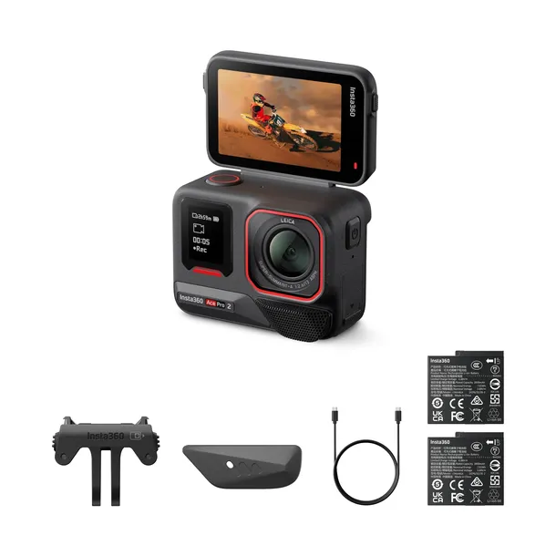 Kamera sportowa Insta360 Ace Pro 2 z podwójną baterią 8K 4K