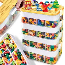 pojemnik-na-klocki-lego-4-pietrowy-warstwowy-z-przegrodkami-28-l-zolty