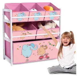 regal-na-zabawki-z-pojemnikami-dzieciecy-organizer-drewniany-pojemnik