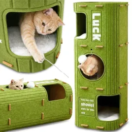 wieza-legowisko-dla-kota-z-drapakiem-duzy-domek-90x34x34cm-miekkie-4-poziom
