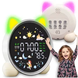 budzik-zegar-lampka-nocna-kotek-kot-led-alarm-timer-trener-dla-dzieci