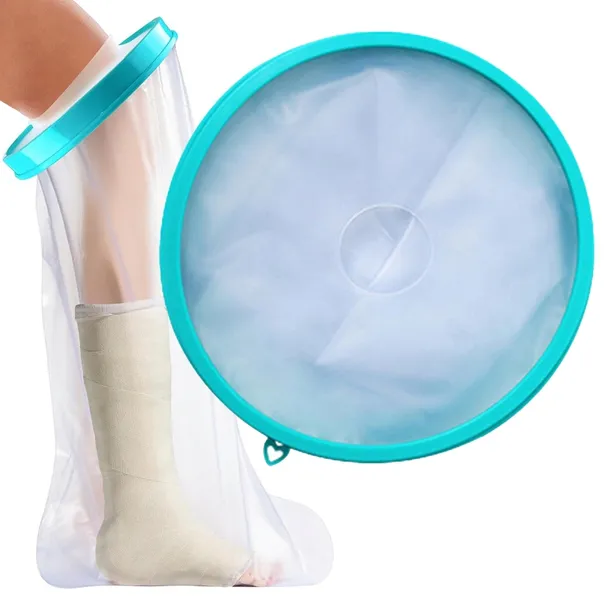 WODOODPORNY OCHRANIACZ NA GIPS NOGĘ OPATRUNEK OSŁONA DO KĄPIELI DŁUGI 76cm