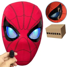 maska-spider-man-ruchome-swiecace-oczy-led-sterowanie-pierscieniem-braders