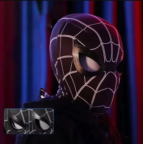 maska-na-twarz-spider-man-plastik-material-tkanina