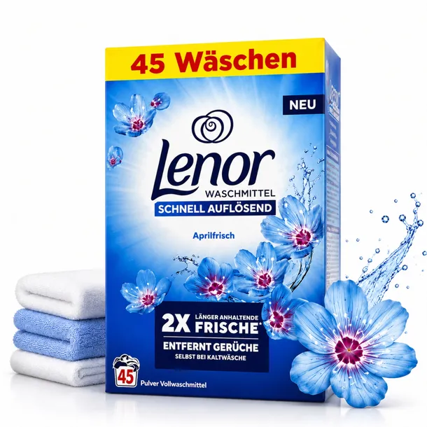 LENOR Aprilfrisch Proszek do Prania 45 Prań 2,475 kg Uniwersalny DE