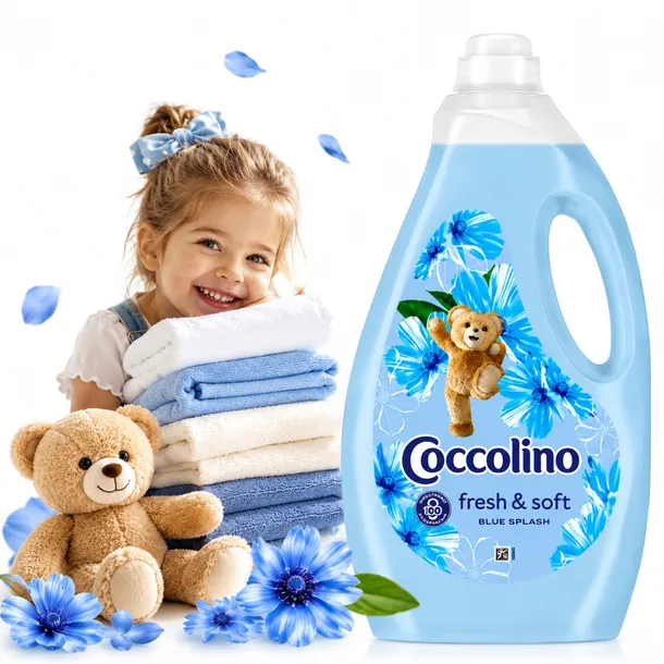 Coccolino Fresh&Soft płyn do płukania Blue Splash Niebieski 3L 120 prań