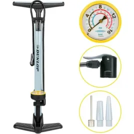dunlop-pompka-podlogowa-do-rowerow-pilek-materacy-z-manometrem-niebies