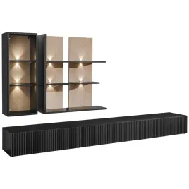 mebloscianka-soul-dab-viking-czarny-mat-lamele-zestaw-rtv-loft-led