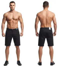 krotkie-spodenki-meskie-szorty-klasyczne-casual-czarne-039-roz-38