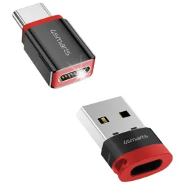 adapter-4smarts-data-blocker-usb-c-do-usb-a-usb-c-czarny-2szt