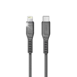 uniq-kabel-mfi-flex-usb-c-lightning-18w-nylonowy-szary-charcoal-grey