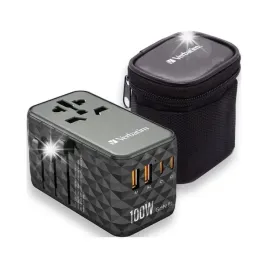 verbatim-adapter-podrozny-eu-uk-us-gan-2xusb-a-2xusb-c-pd-100w-uta-06-czarn
