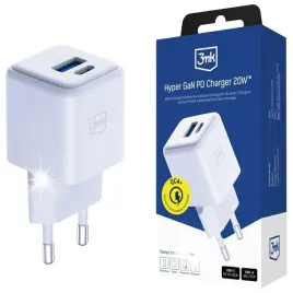 ladowarka-sieciowa-3mk-hyper-gan-charger-20w-1xusb-a-1xusb-c-pd-qc4-bialy