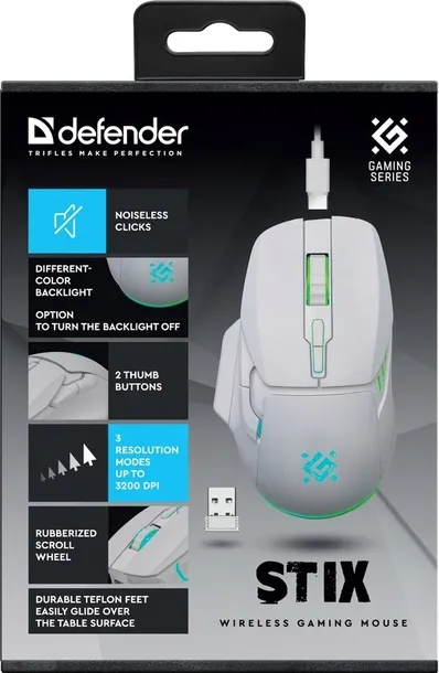 mysz-defender-stix-gm-009-bialy-kolor-bialy