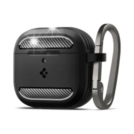 spigen-rugged-armor-airpods-4-czarny-matte-black-acs08642