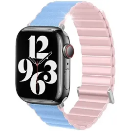 beline-pasek-apple-watch-magnetic-pro-38-40-41mm-rozowo-blekitny-pink-sierr