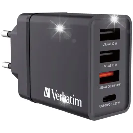 verbatim-ladowarka-sieciowa-30w-3xusb-a-usb-c-pd-3-0-chr-30eu2-czarny-blac