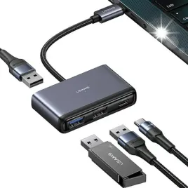 usams-adapter-hub-4w1-2xusb-2-0-usb-3-0-usb-c-szary-dark-grey-sj627hub01