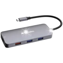 hub-usb-verbatim-multi-port-cmh-09-2xusb-c-3-1-1xusb-a-3-1-2xusb-a-3-0