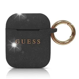 guess-guaccsilglbk-airpods-cover-czarny-black-silicone-glitter