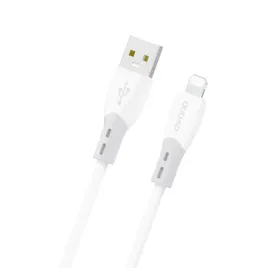 kabel-dudao-30w-usb-a-lightning-z-miekkim-silikonowym-oplotem-1m-bialy