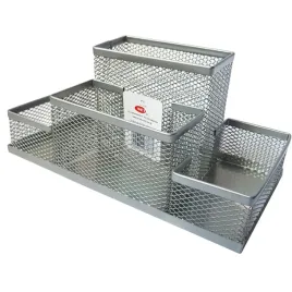 przybornik-na-biurko-metal-organizer-biurowy-z-siatki-net-4a-jumbo-srebrny
