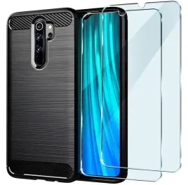2x-szklo-pancerne-etui-carbon-a-shock-case-do-xiaomi-redmi-note-8-pro