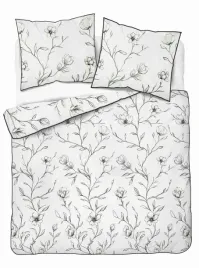 posciel-z-perkalu-220x200-biala-w-kwiaty-rysowane-linia-soft-garden
