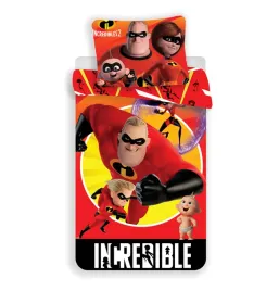 posciel-bawelniana-140x200-incredibles-czerwona-poszewka-70x90
